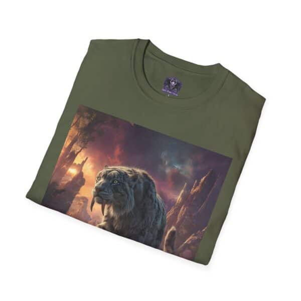Prehistoric Smilodon aka Sabre-Tooth Tiger II Unisex T-Shirt, Graphic Tee, Unique Gift, Casual Wear - Image 28
