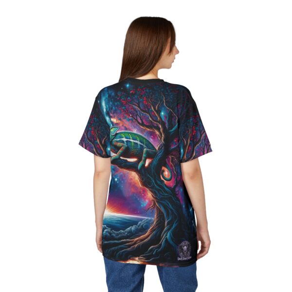 Cosmic Chameleon WD-D004 By Wyldesigns Unisex Cut & Sew Tee (AOP) - Image 10