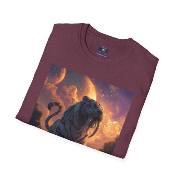 Prehistoric Smilodon aka Sabre-Tooth Tiger III Unisex T-Shirt, Graphic Tee, Unique Gift, Casual Wear - Image 48