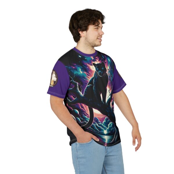 Cosmic Black Panther WD-D009 By Wyldesigns Unisex Cut & Sew Tee (AOP) - Image 27