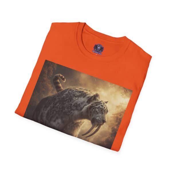 Prehistoric Smilodon aka Sabre-Tooth Tiger VIII Unisex T-Shirt, Graphic Tee, Unique Gift, Casual Wear - Image 16