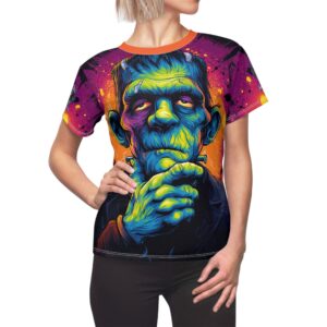 Frankenstein II Pop 60's Art Style Tee Women's (AOP)