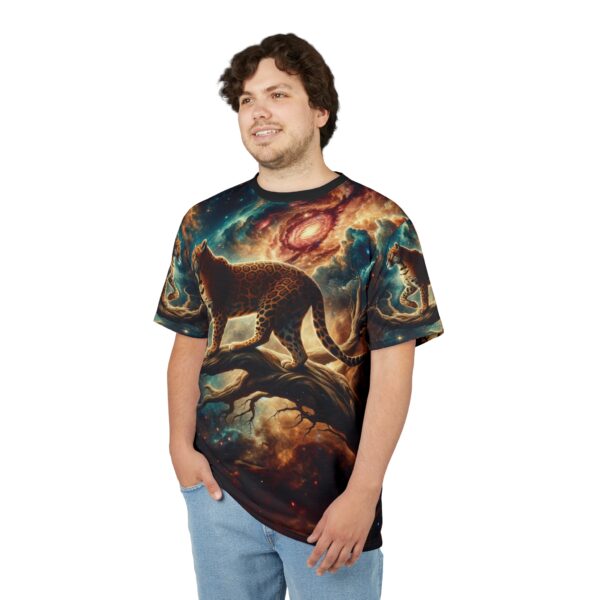 Cosmic Leopard WD-D011 By Wyldesigns Unisex Cut & Sew Tee (AOP) - Image 6