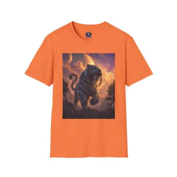 Prehistoric Smilodon aka Sabre-Tooth Tiger III Unisex T-Shirt, Graphic Tee, Unique Gift, Casual Wear - Image 9