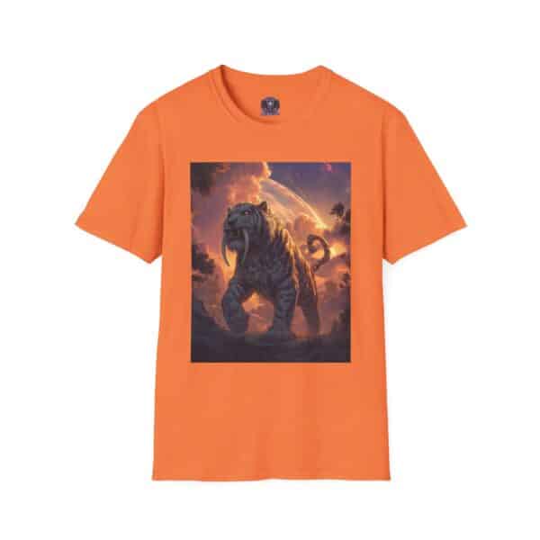 Prehistoric Smilodon aka Sabre-Tooth Tiger IV Unisex T-Shirt, Graphic Tee, Unique Gift, Casual Wear - Image 9