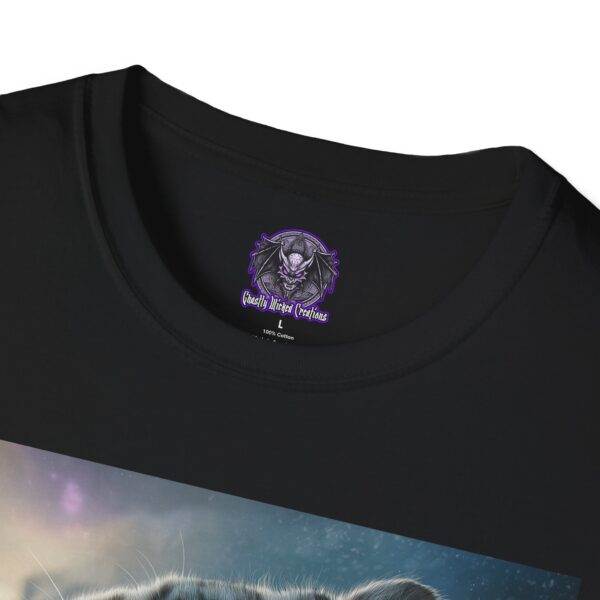 Snow Leopard V Profile By Wyldesigns Unisex T-Shirt - Image 3