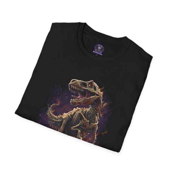 Skeleton T-Rex Unisex T-Shirt, Funny Graphic Tee, Unique Gift, Casual Wear, Tyrannosaurus - Image 4