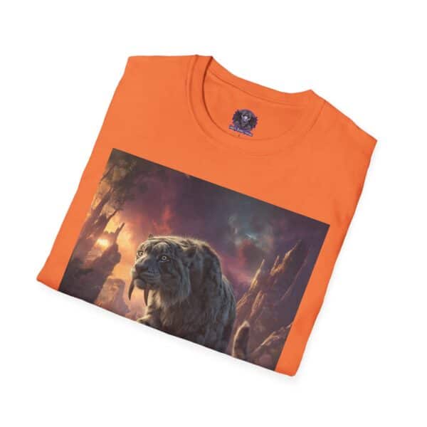 Prehistoric Smilodon aka Sabre-Tooth Tiger II Unisex T-Shirt, Graphic Tee, Unique Gift, Casual Wear - Image 12