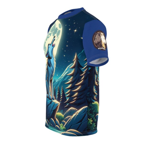 Howling Wolf Toon Style WD-D012 By Wyldesigns Unisex Cut & Sew Tee (AOP) - Image 17