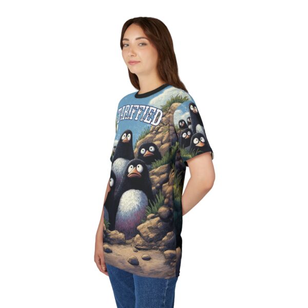 Tariffied Unisex Tee – Tariff Fear Is Real (AOP) - Image 18