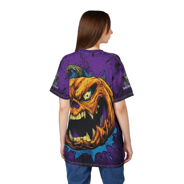 Evil Jack O' Lantern II Pop 60's Art Style Tee Unisex (AOP) - Image 34