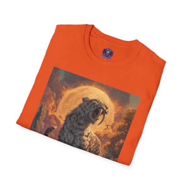 Prehistoric Smilodon aka Sabre-Tooth Tiger VII Unisex T-Shirt, Graphic Tee, Unique Gift, Casual Wear - Image 16