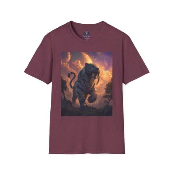 Prehistoric Smilodon aka Sabre-Tooth Tiger III Unisex T-Shirt, Graphic Tee, Unique Gift, Casual Wear - Image 45