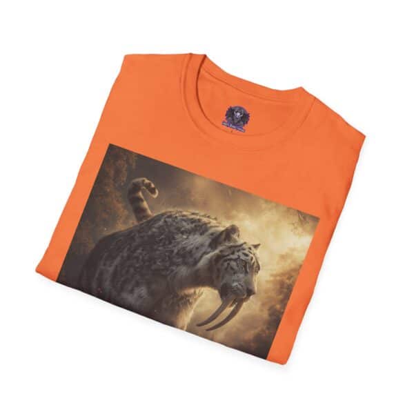 Prehistoric Smilodon aka Sabre-Tooth Tiger VIII Unisex T-Shirt, Graphic Tee, Unique Gift, Casual Wear - Image 12