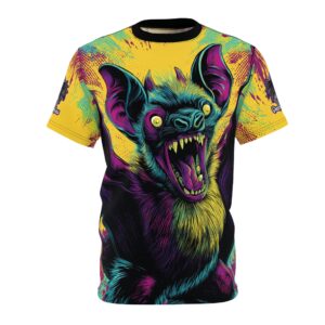 Vampire Bat Pop Art Style 60's Unisex Tee (AOP)