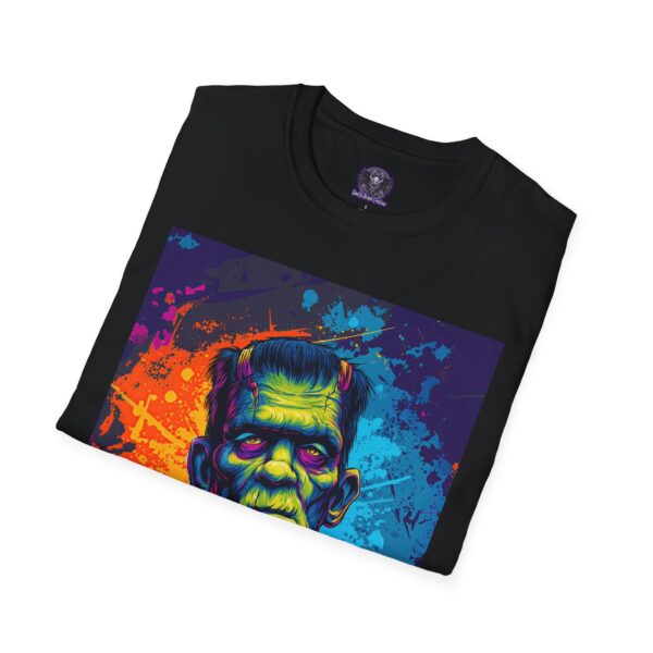 Frankenstein Pop Art 60's Style Unisex T-Shirt - Image 12
