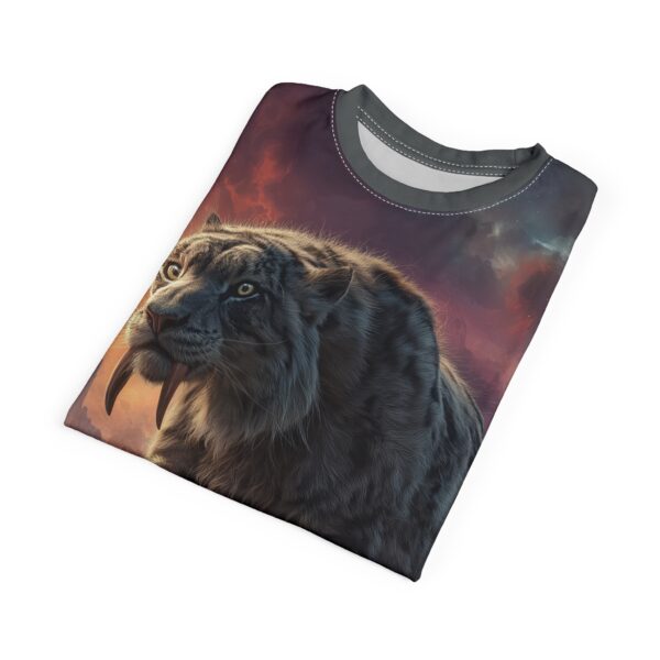 Prehistoric Smilodon aka Sabre-Tooth Tiger II Unisex Tee (AOP) - Image 40
