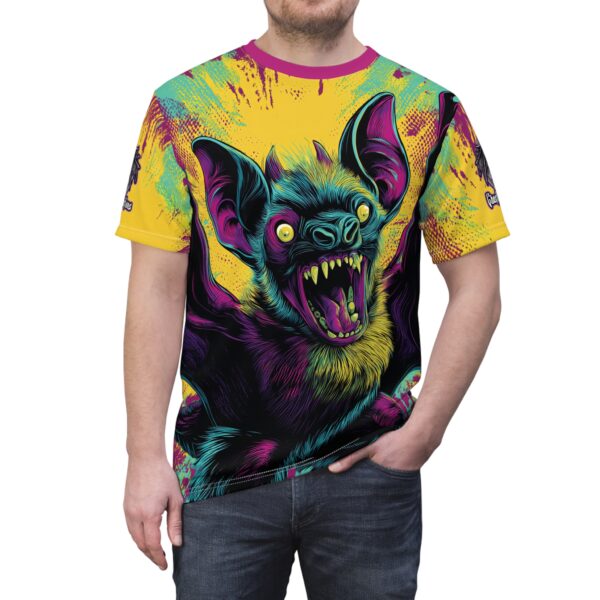 Vampire Bat Pop Art Style 60's Unisex Tee (AOP) - Image 26