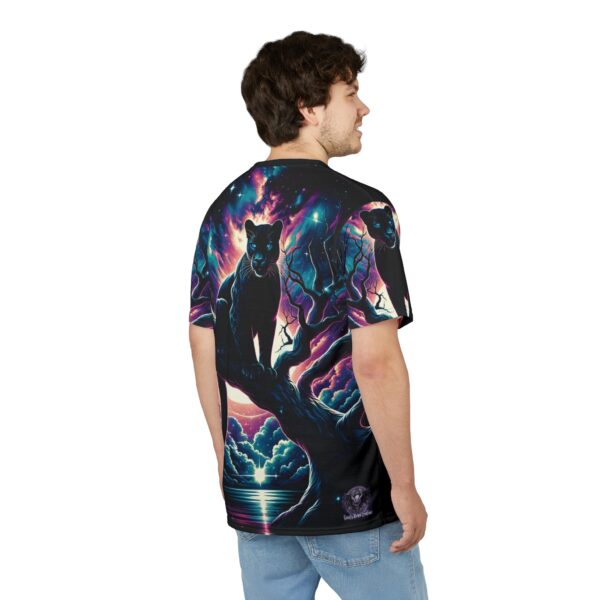 Cosmic Black Panther WD-D009 By Wyldesigns Unisex Cut & Sew Tee (AOP) - Image 7