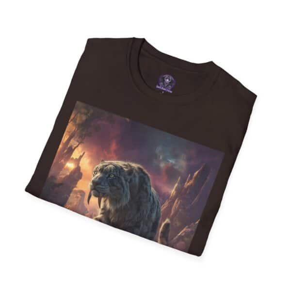 Prehistoric Smilodon aka Sabre-Tooth Tiger II Unisex T-Shirt, Graphic Tee, Unique Gift, Casual Wear - Image 20
