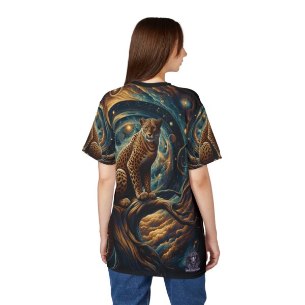 Cosmic Leopard WD-D013 By Wyldesigns Unisex Cut & Sew Tee (AOP) - Image 6