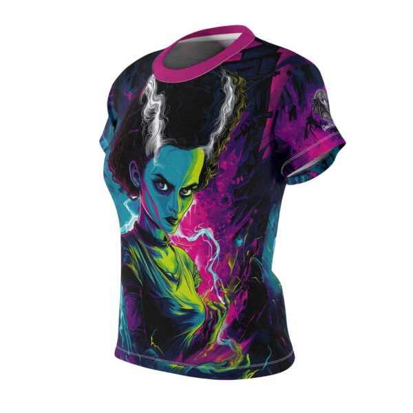Bride Of Frankenstein Pop 60's Art Style Tee Women's (AOP) - Image 3