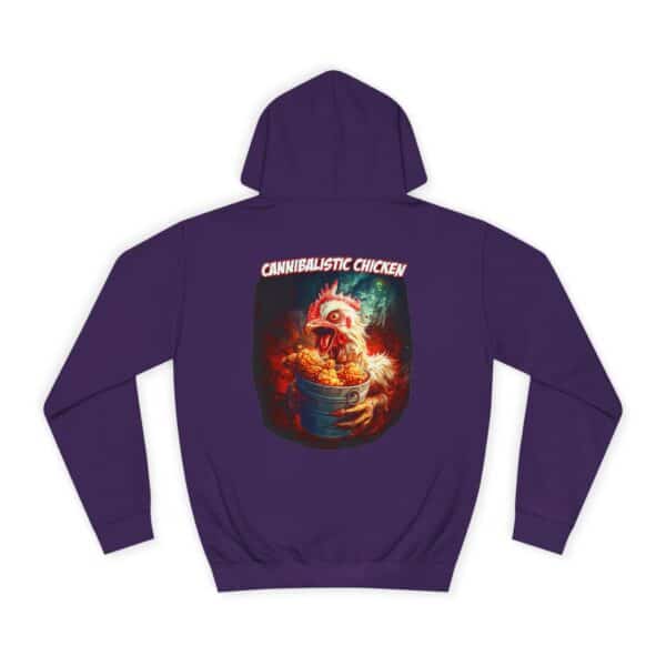 Cannibalistic Chicken Unisex College Hoodie, Funny Hoodie, Unique College Apparel, Gift for Students, Quirky Graphic Sweatshirt - Image 54