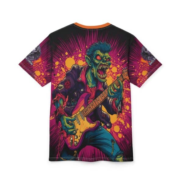 Unisex Tee Zombie Guitarist Monster Pop Art Style 60's (AOP) - Image 27