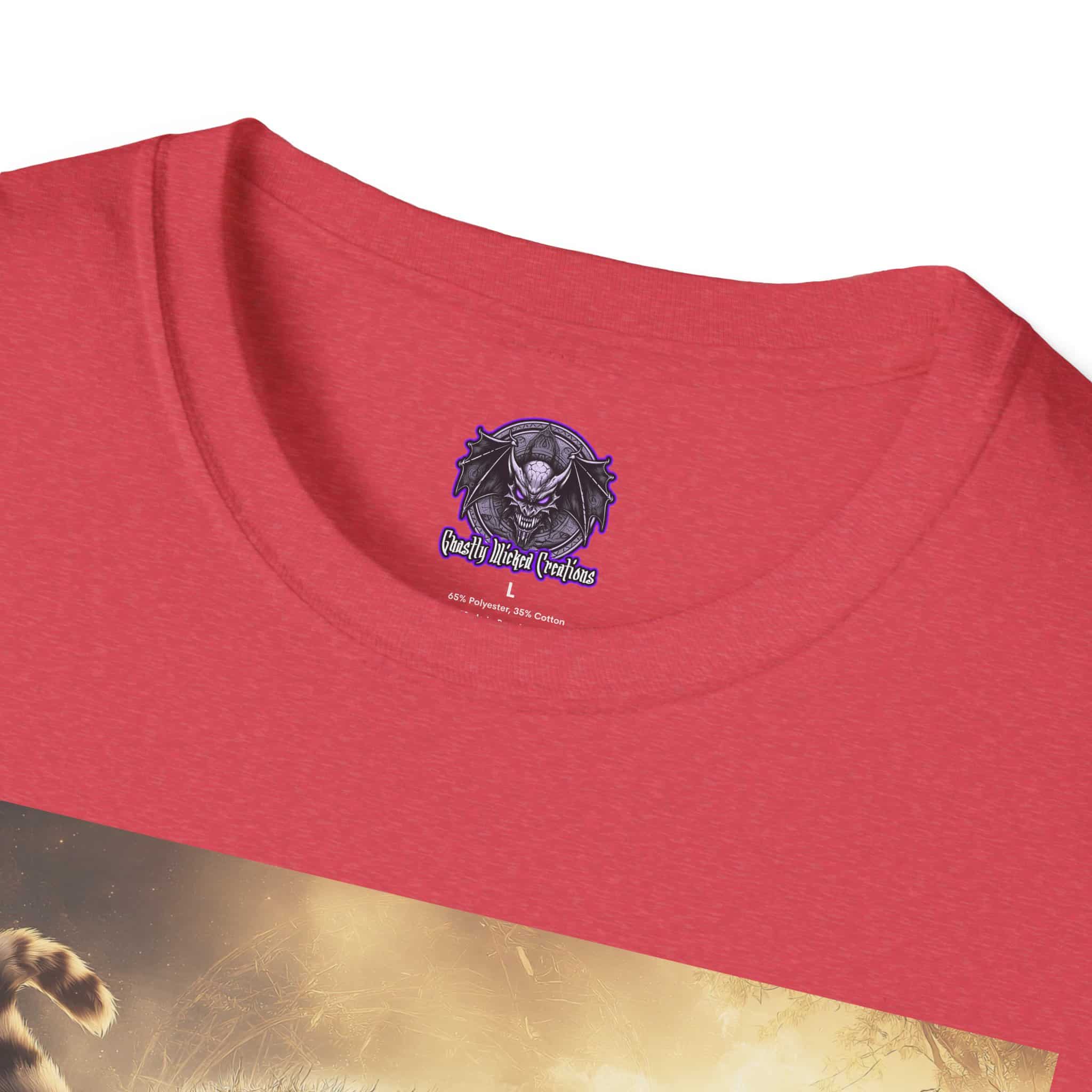 Prehistoric Smilodon aka Sabre-Tooth Tiger VIII Unisex T-Shirt, Graphic Tee, Unique Gift, Casual Wear - Image 51