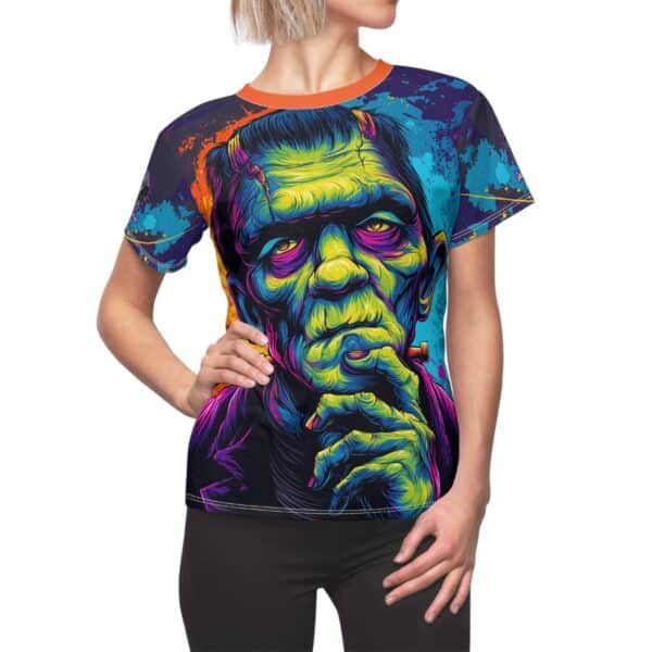 Frankenstein Pop 60's Art Style Tee Women's (AOP) - Image 8