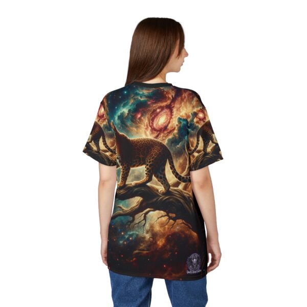 Cosmic Leopard WD-D011 By Wyldesigns Unisex Cut & Sew Tee (AOP) - Image 10