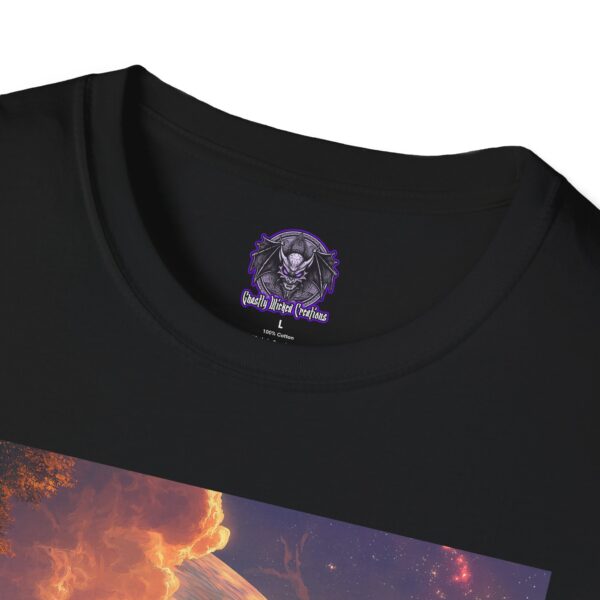 Prehistoric Smilodon aka Sabre-Tooth Tiger IV Unisex T-Shirt, Graphic Tee, Unique Gift, Casual Wear - Image 3