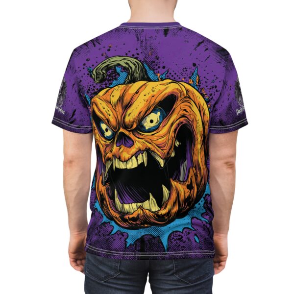 Evil Jack O' Lantern II Pop 60's Art Style Tee Unisex (AOP) - Image 32