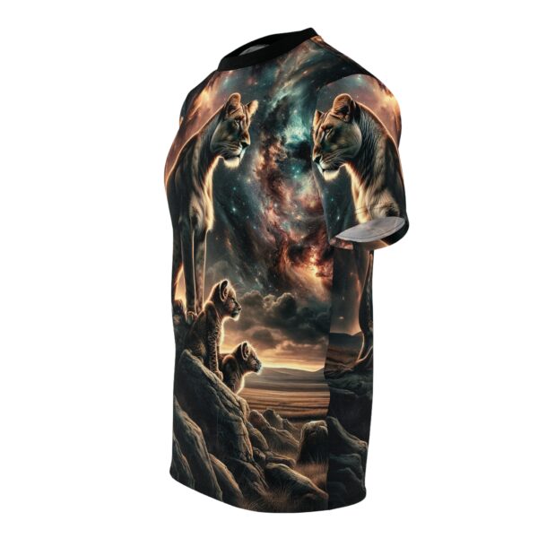 Lioness & Cubs WD-D010 By Wyldesigns Unisex Cut & Sew Tee (AOP) - Image 3