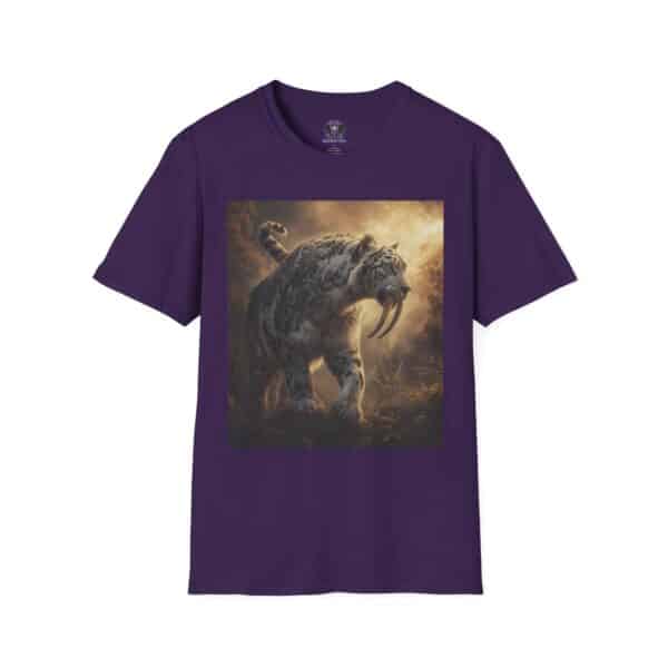Prehistoric Smilodon aka Sabre-Tooth Tiger VIII Unisex T-Shirt, Graphic Tee, Unique Gift, Casual Wear - Image 41