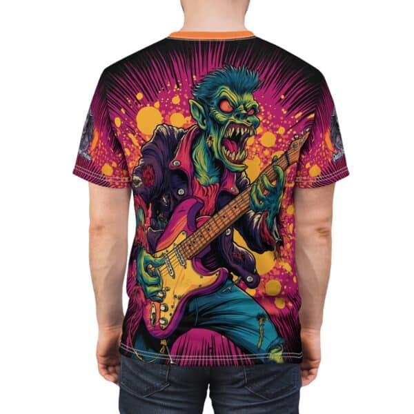 Unisex Tee Zombie Guitarist Monster Pop Art Style 60's (AOP) - Image 32