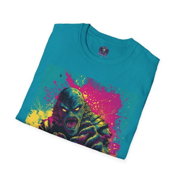 Creature From The Deep Pop Art 60's Style Unisex T-Shirt - Image 48