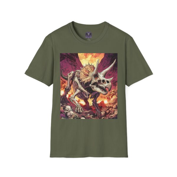 Prehistoric Skeletal Triceratops II Unisex T-Shirt, Graphic Tee, Unique Gift, Casual Wear - Image 25