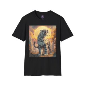Prehistoric Smilodon aka Sabre-Tooth Tiger VII Unisex T-Shirt, Graphic Tee, Unique Gift, Casual Wear