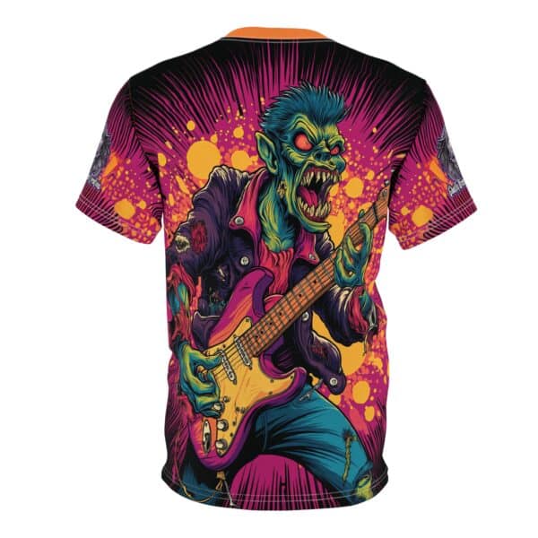 Unisex Tee Zombie Guitarist Monster Pop Art Style 60's (AOP) - Image 28