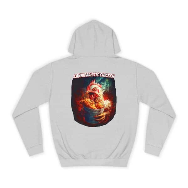 Cannibalistic Chicken Unisex College Hoodie, Funny Hoodie, Unique College Apparel, Gift for Students, Quirky Graphic Sweatshirt - Image 22