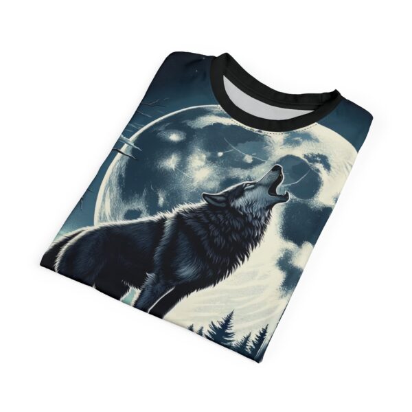 Wolf Howling WD-D001 By Wyldesigns Unisex Cut & Sew Tee (AOP) - Image 14