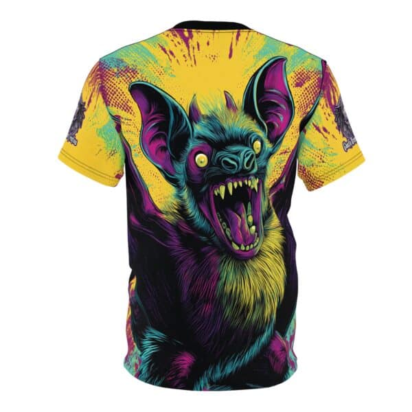 Vampire Bat Pop Art Style 60's Unisex Tee (AOP) - Image 7