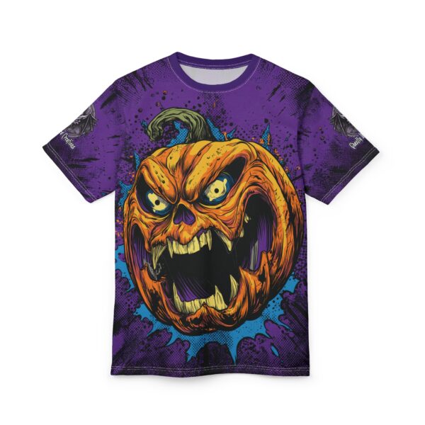 Evil Jack O' Lantern II Pop 60's Art Style Tee Unisex (AOP) - Image 29