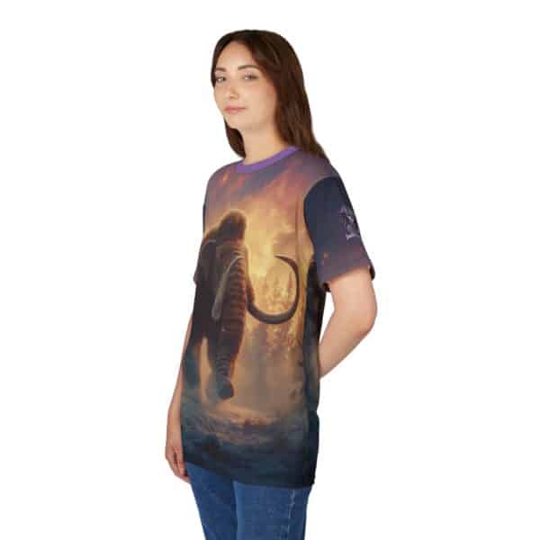 Prehistoric Wooly Mammoth Mastodon Unisex Tee (AOP) - Image 18