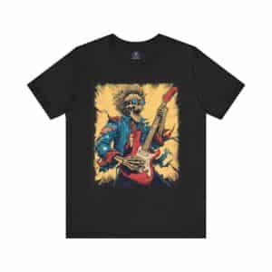 Skeletal Guitarist Unisex Tee