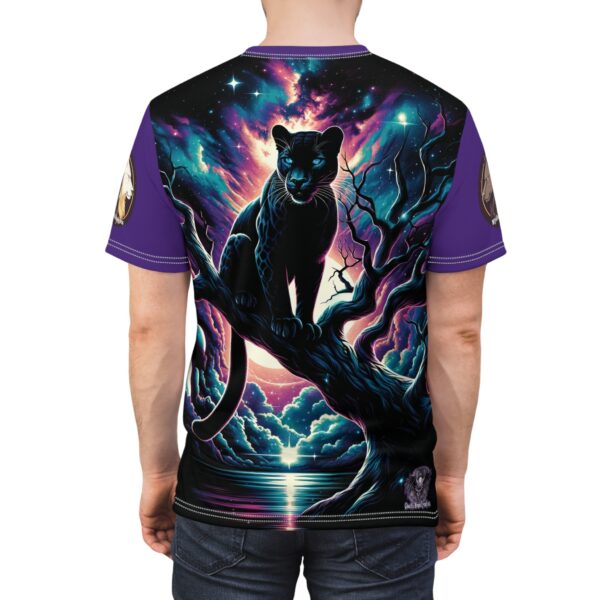 Cosmic Black Panther WD-D009 By Wyldesigns Unisex Cut & Sew Tee (AOP) - Image 22