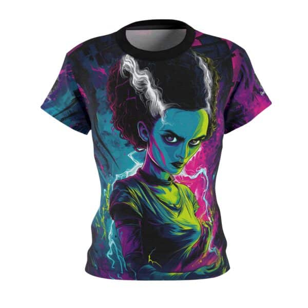 Bride Of Frankenstein Pop 60's Art Style Tee Women's (AOP) - Image 5