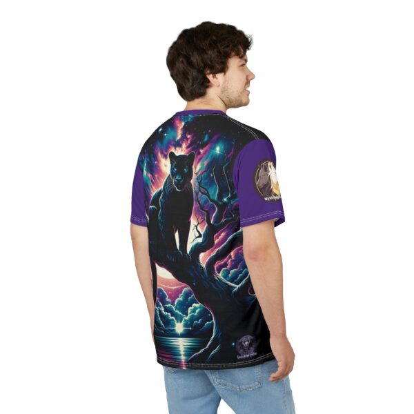 Cosmic Black Panther WD-D009 By Wyldesigns Unisex Cut & Sew Tee (AOP) - Image 23