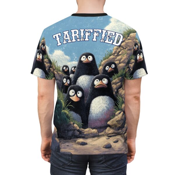 Tariffied Unisex Tee – Tariff Fear Is Real (AOP) - Image 13